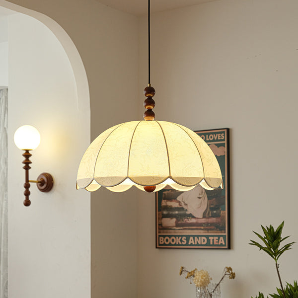 Civil lamp medieval restaurant chandelier American retro style bedroom creative personalized fabric pattern bar counter cloakroom lamp
