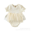 Newborn baby summer fashion romper dress - cute princess style triangle outfit for baby girls