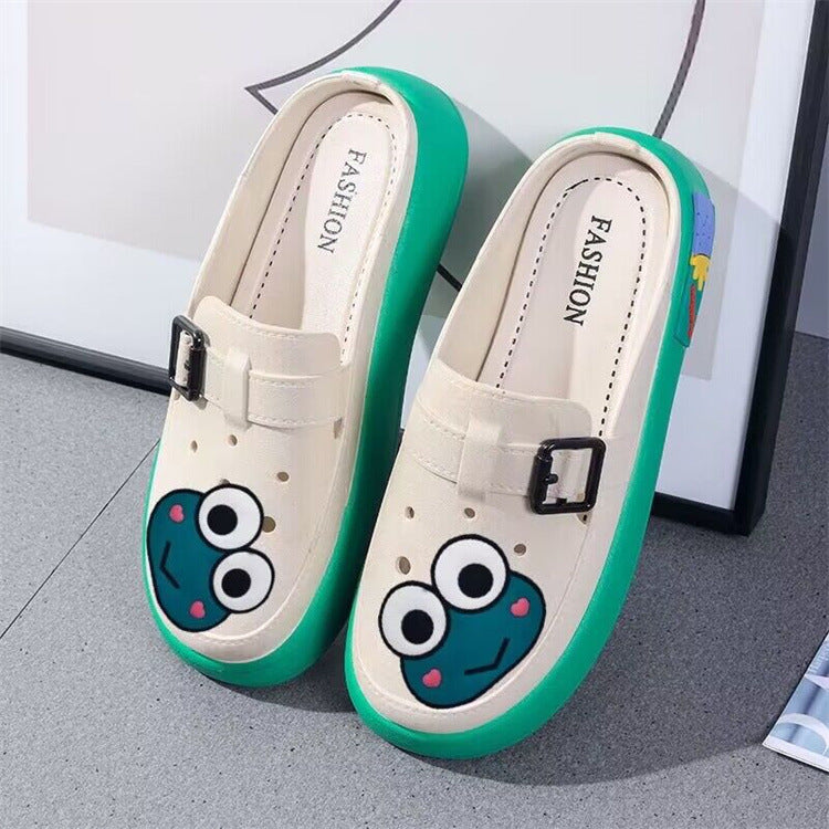 Crocs spring & fall slippers women's outwear popular beach shoes soft bottom ultra-light genuine casual soft toe women's shoes