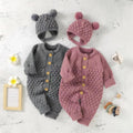 Baby knitting onesie fall and winternewborn baby boy and girl sweater cute heattech romper 06