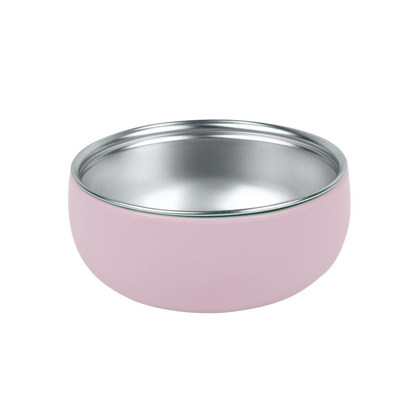 Factory new baby silicone stainless steel tableware set creative product 304 stainless steel children's silicone tableware bowl