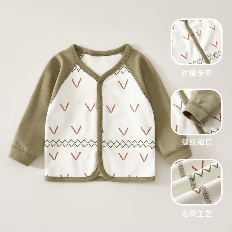Babylon top pure cotton cardigan boy girl small child outing baby small outweareasiest for match super cute