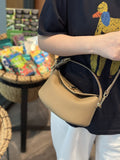 Top grain leather spring/summer new arrivals: versatile handbag, 2025 genuine leather fashionable minimalist shoulder & crossbody bag, premium tote