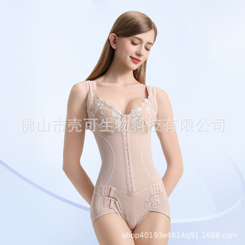 Tummy control and compression body shaping garment, no bra required, postpartum corset, no wire chest protector, auxiliary breast shaping garment