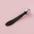 Factory direct eye cream massage wand - double-ended, dark green eye cream applicator, cream dispensing spoon, metal eye massage stick