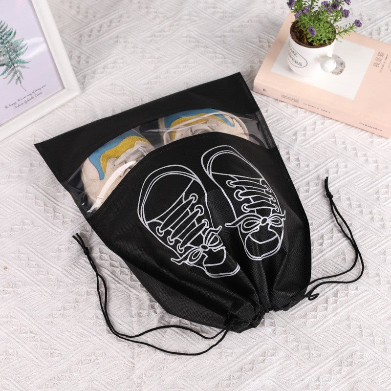 Shoe storage bag, shoe bag, non-woven fabric, dustproof and moisture-proof, business trip travel clothing, shoe storage, household transparent shoe cover wholesale
