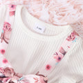exclusive supply of infant and toddler short-sleeved bow-printed bunny dress, dropshipping available