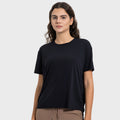 Hf millennium new arrival: cool, breathable, quick-dry drawstring ruched loose fit comfortable crew neck outdoor sports short sleeve t-shirt dss121