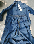 Aliexpress  cross-border new european and american style denim fashion casual elegant long-sleeved denim set