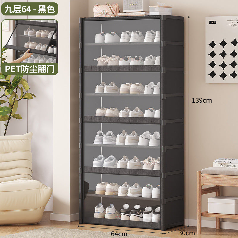 Simple shoe cabinet, home entrance, living room, dustproof and transparent, small apartment, large-capacity storage, shoe rack