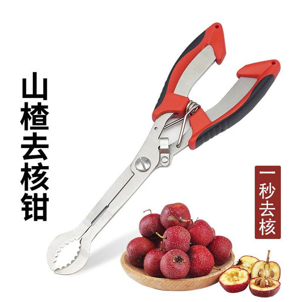 Stainless steel hawthorn nucleator opener, candied gourd nucleator clamp, hawthorn pliers scissors, seed picking scissors, kitchen tools