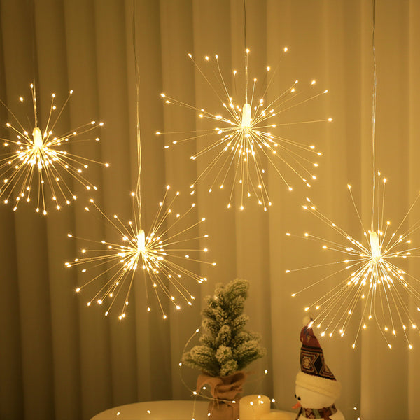 LED fireworks copper wire light curtain light Christmas decoration lights wedding holiday background arrangement Gypsy lighting