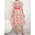 listing: new  women's original fashion v-neck tropical print dress