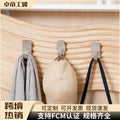 Heavy-duty adhesive hooks - no drilling required! perfect for kitchen, bathroom, walls, backpacks. damage-free, 304 stainless steel, high load-bearing capacity