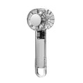 new product transparent handheld ice fan usb high wind power outdoor portable semiconductor turbine cooling fan