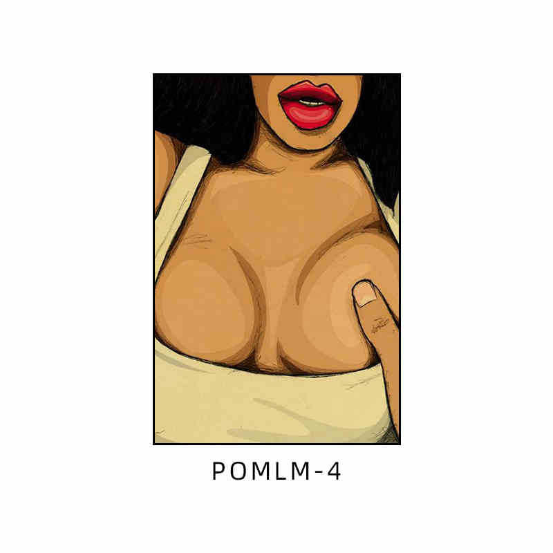 Bar decoration painting American retro tavern KTV box wall painting Love hotel bathroom toilet mural