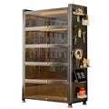 For home glass display cabinet with door dustproof bookcase kids living room study bookshelf blind box hand pain cabinet storage cabinet
