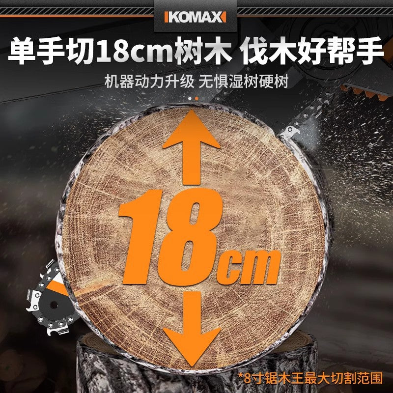 Electric saw for homesmall handheld electric saw outdoor logging saw rechargeable one-handed chain saw lithium electric saw tree artifact