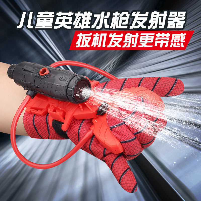 spider water gun launcher hero wearable wrist water gun press continuous beach water play wholesale