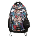 New large capacity backpack - graffiti casual backpack for middle school, high school, and college students - printed colorful school bag