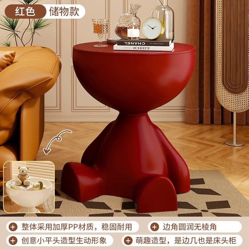 Bedside table popular small round table storage rack coffee table accessible luxury style sofa side table movable ins style bedside table