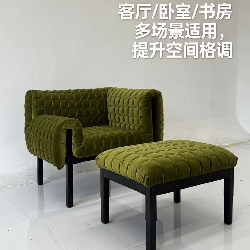 Italian designer home single leisure chair living room bedroom light luxury sofa chair classy single sofa chair