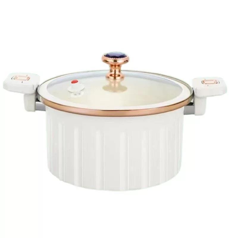 Enamel roman pot 10 liters large capacity double ear micro-pressure cooking pot for home multifunctional stew pot gift wholesale