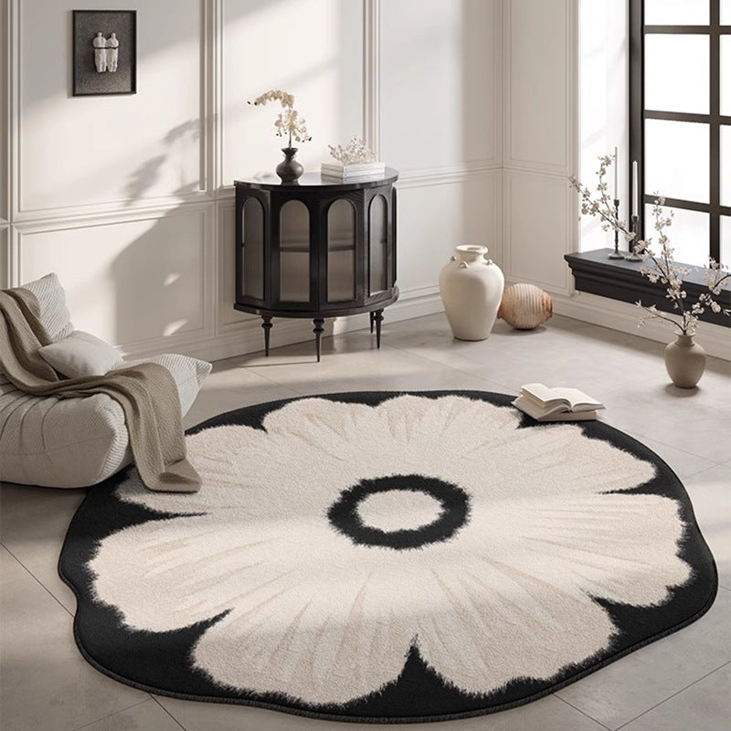 Custom-shaped rug for living room,  new floral floor mat, bedroom bedside waterproof, low-maintenance sofa home decor, premium quality