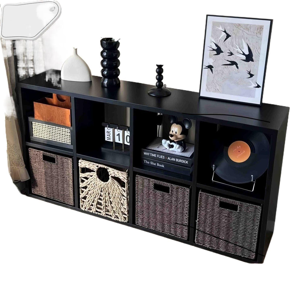 Thickened new upgraded steel bookshelf storage rack living room free combination kindergarten plaid cabinet storage display bookcase