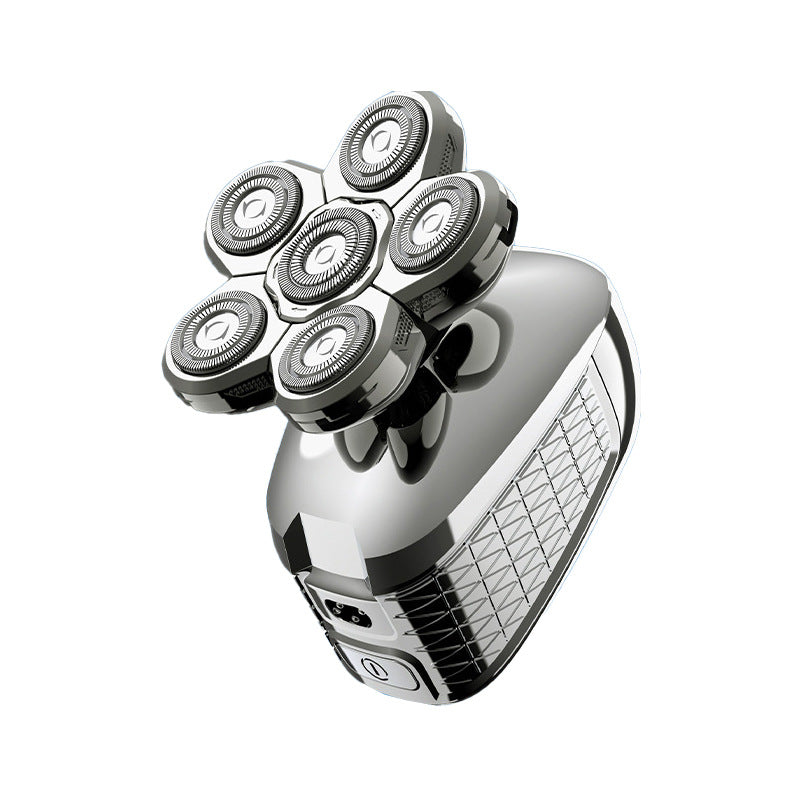 Six-head bald razor multi-function electric shaver bald head shaving machine suit wholesale full body wash