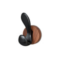 No-drill solid wood coat hook - entryway, doorway, behind-the-door hook - damage-free adhesive, heavy-duty weight capacity, coat & hat hook, key hook