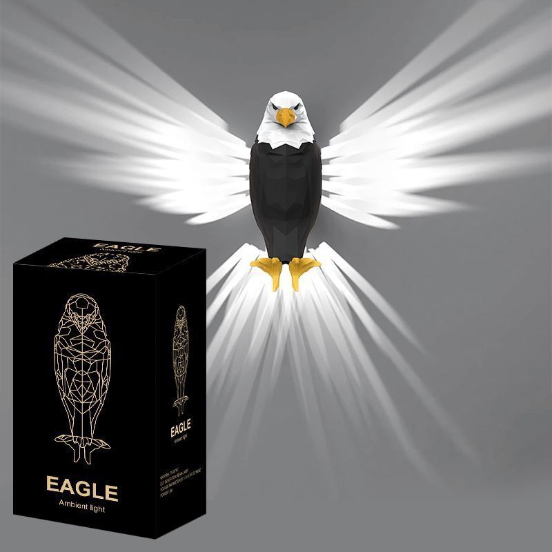 Eagle wall lamp switch animal projector lamp wall hanging light luxury creative for home night light kids luminous toy