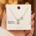 8149 heart pin steel color