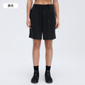 Summercasualstraight-legshorts women's pure colorhigh waistslimming lookhalf length pantsloose wide leg suit pantsd26025