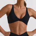 【clearance - no returns or exchanges】criss-cross back tank top sports bra for running, fitness, yoga - women's activewear