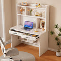 Accessories solid wood desk all solid wood bookshelf all-in-one table combination bookcase multi-functional middle school student study table electric