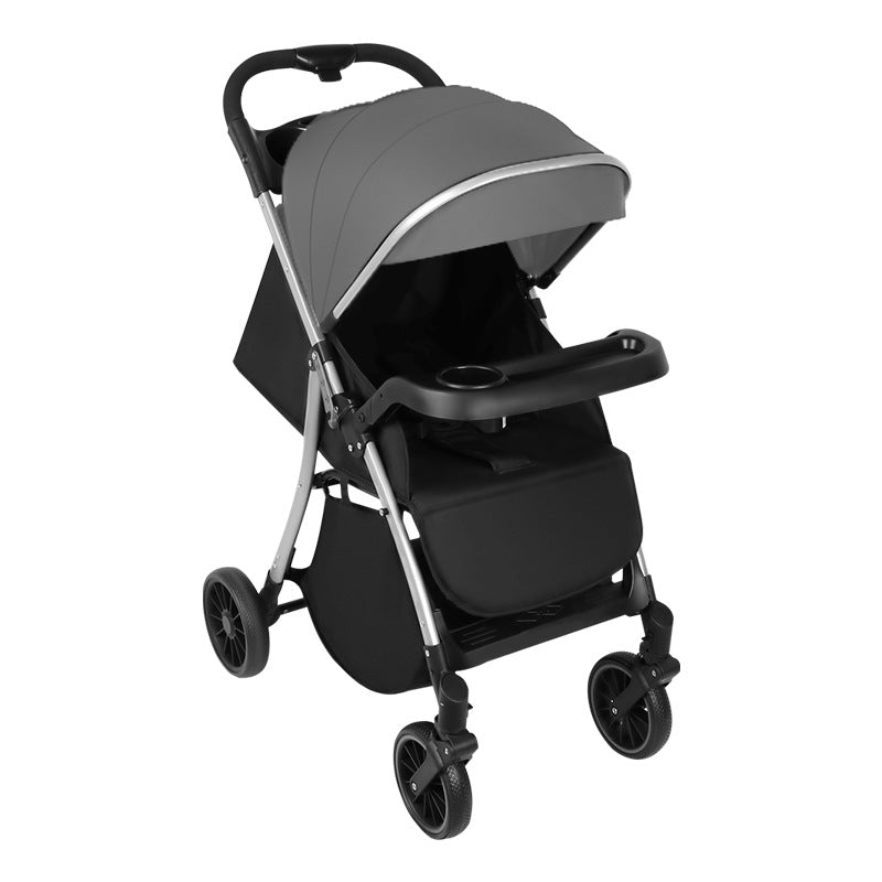 Baby stroller - reclining, multi-functional, one-button fold, two-way, lightweight, convertible rocking stroller