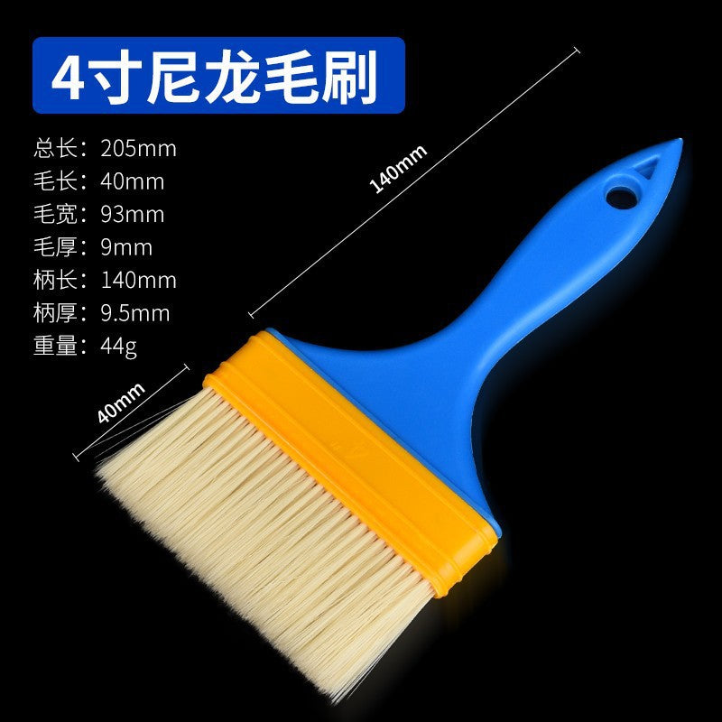 Nylon bristle paint brush, paint brush, adhesive brush, industrial implant brush, cleaning brush, dust removal brush, oil painting brush