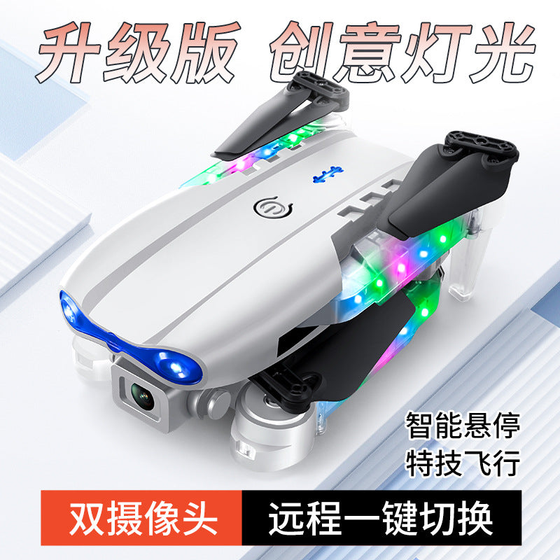 E99e88d drone aerial photography foldable quadcopter with lights, remote control aircraft, barometric altitude hold, kids' drone