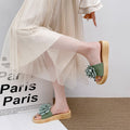 New platform sandals: 4cm wedge heel, soft sole, breathable, and stylish floral design for women