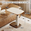 Saddle leather adjustable side table for home bedside table medieval style living room coffee table small table movable bedside computer table