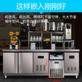 Huaer cold drink ice maker milk tea shop large capacity fully automatic blue light ice maker commercial 100kg square ice cube machine