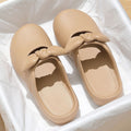2025 summer fashion versatile bow slippers women's sweet minimalist mary jane bow toe slingbacks