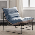 Factory direct living room iron sofa chair bedroom fabric lazy sofa balcony single casual chair popular lounge chair