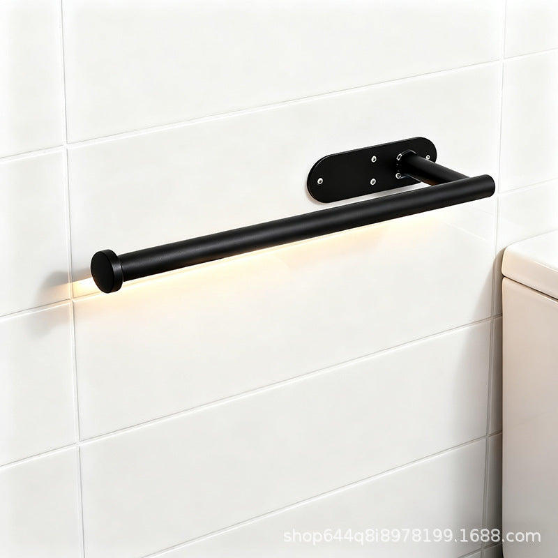 product towel rack punch-free bathroom storage rack bathroom 304 stainless steel towel bar clothes hook pendant