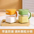 Glass spice jar set - kitchen home cooking seasoning container set - spice shaker, salt shaker, oil dispenser