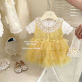 Girls' summer dress  new collection: sweet princess dress for baby girls, super cute dopamine mesh dress for summer