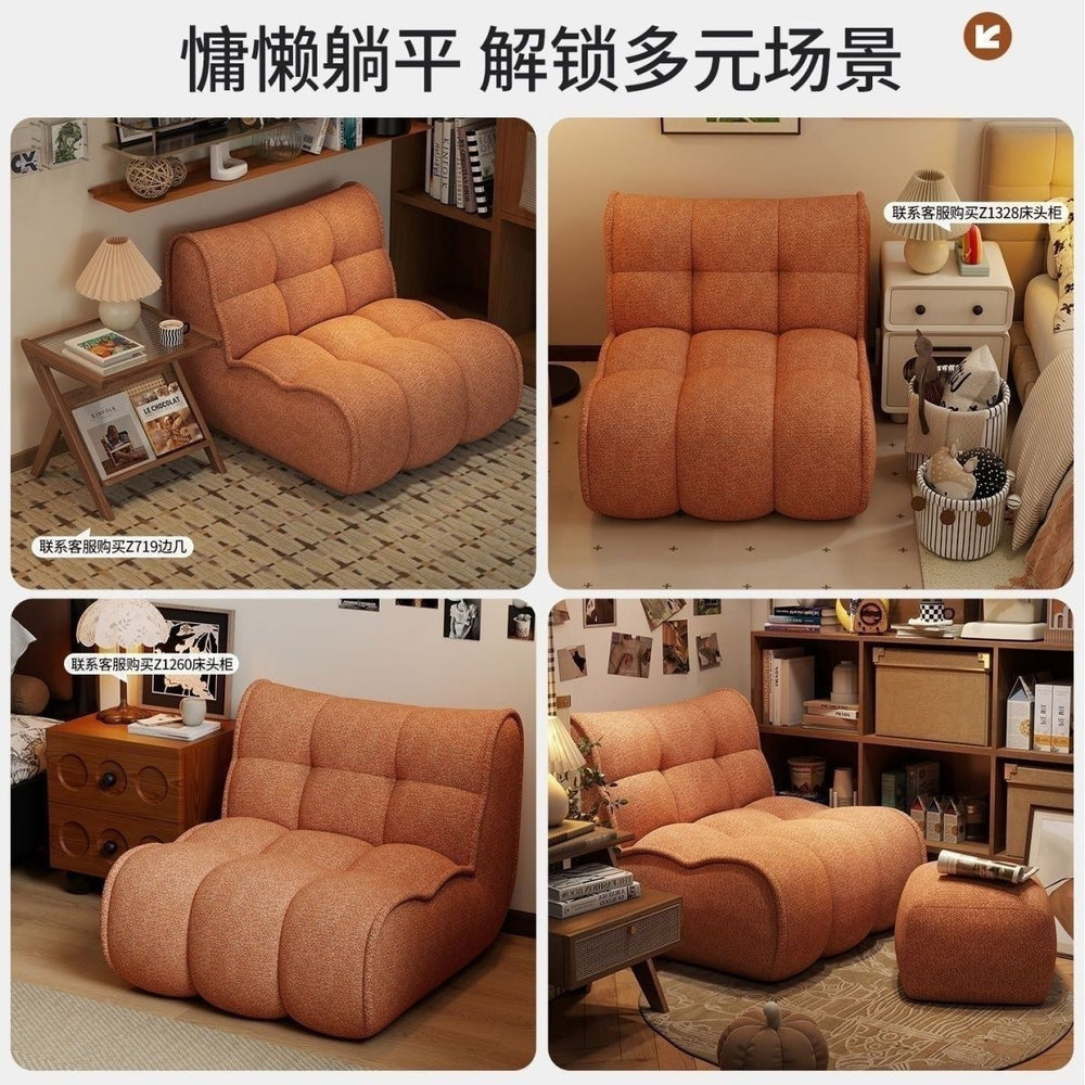 Lazy sofa single retro tatami sofa chair living room small sofa for homeplaid sofa chair small apartment