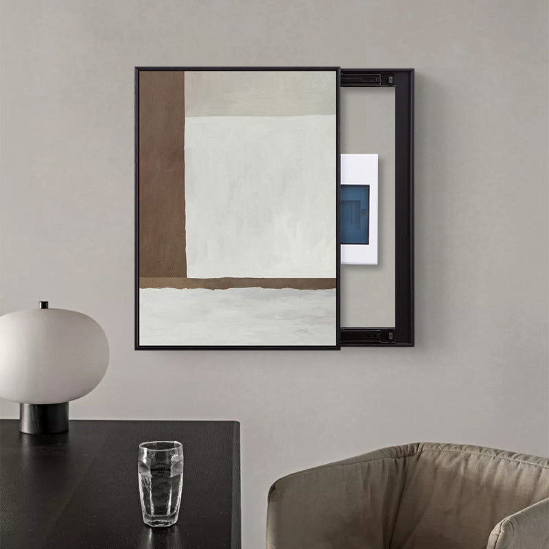 Modern simple meter box hanging pictures, advanced sense blocking distribution box meter box decorative pictures, no punching porch hanging pictures