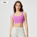 new arrival fitness sports intimates women's high-strength cross back bubble wrap push-up sports bra s2010